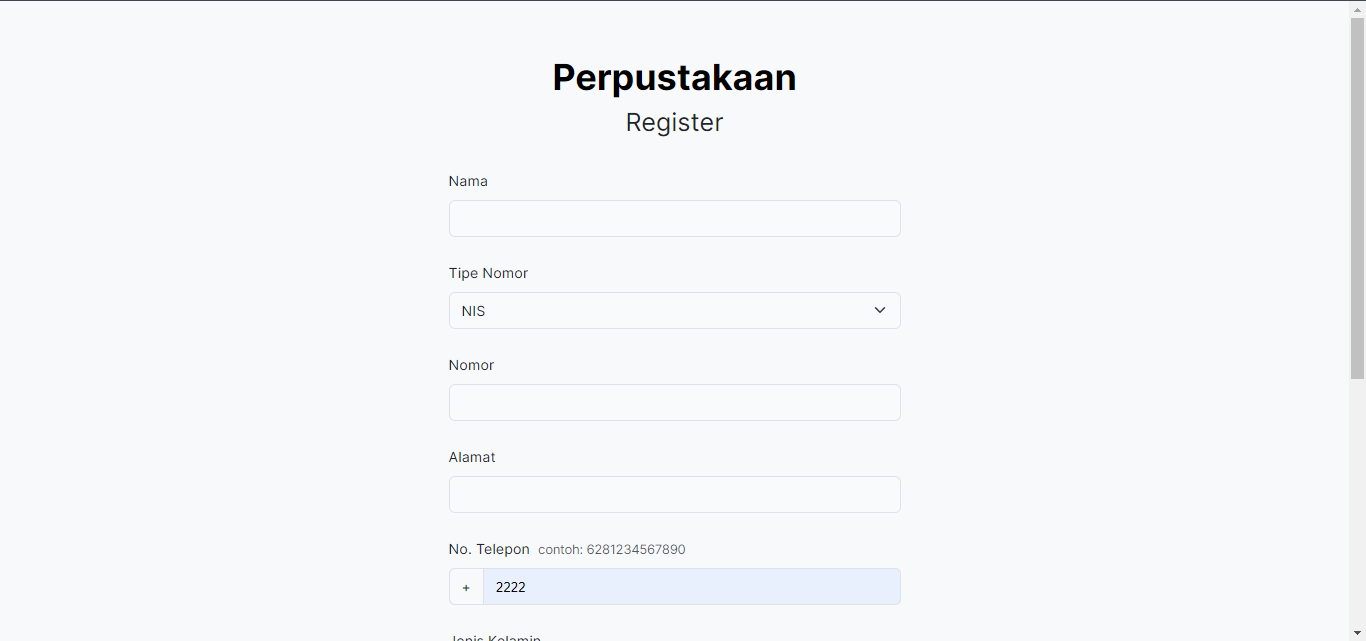 landing page